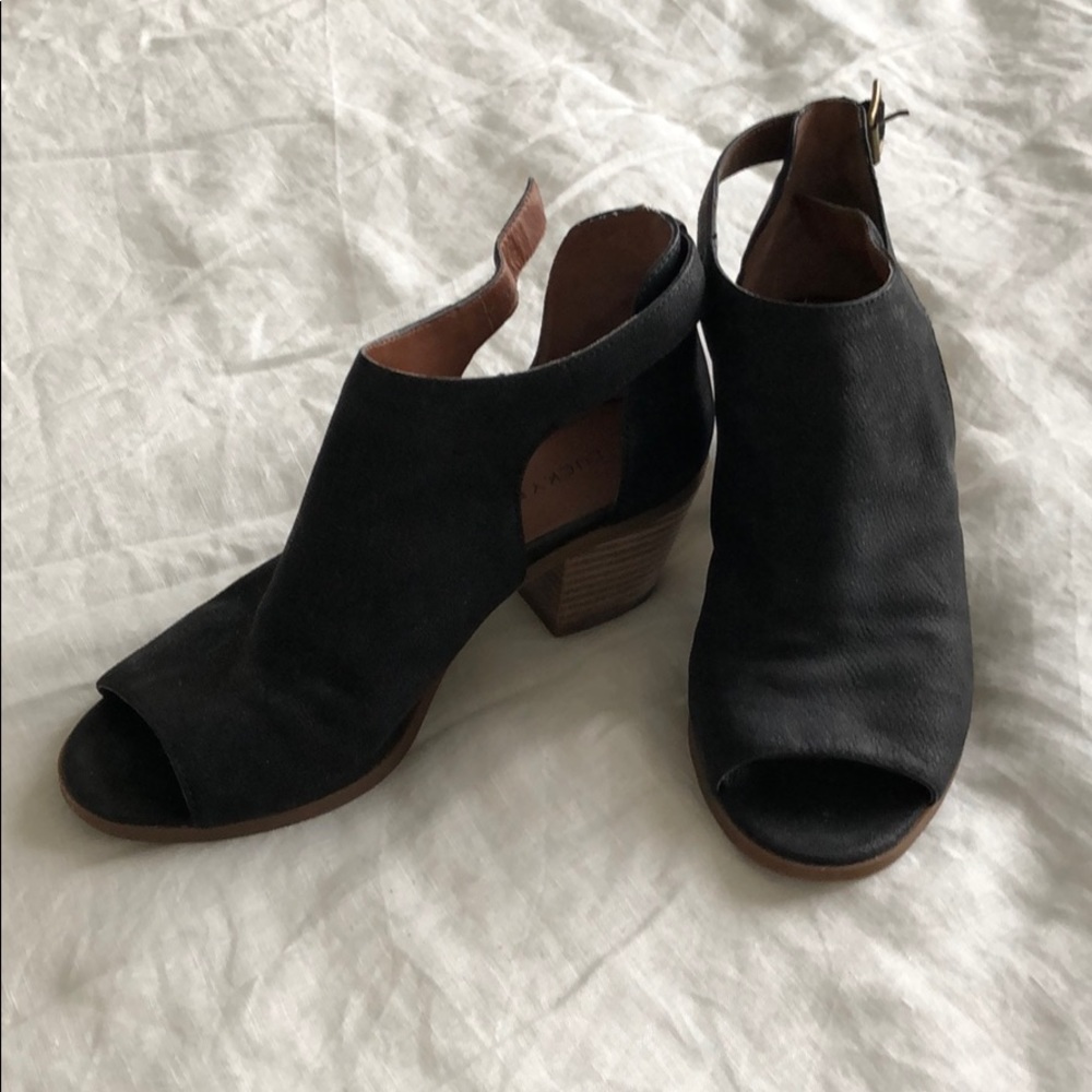 Lucky brand peep toe shoes